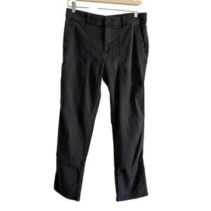 JAMES PERSE | Black Linen Cotton Blend Utility Surplus Ankle Pants | Size 27